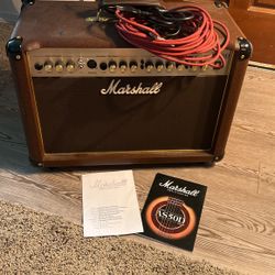 Very Nice Marshall Acoustic Amp AS50D