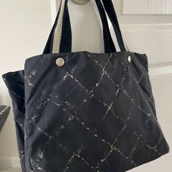 Chanel Travel Line Nylon Tote VGUC with COA