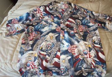 3XL Hawaiian Shirt 🇺🇸🏖🦅