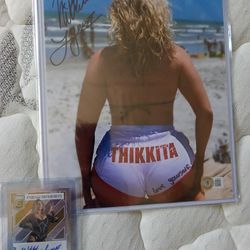 WWE Star Nikkita Lyons 2 Autograph Lot 