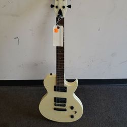 Brownsville Single Cut Special HH Cream Colored Electric Guitar