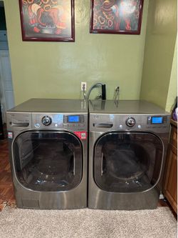 Set lavadora y secadora LG Stainless Steel