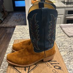 Fenoglio Rust Roughout Cowboy Boots