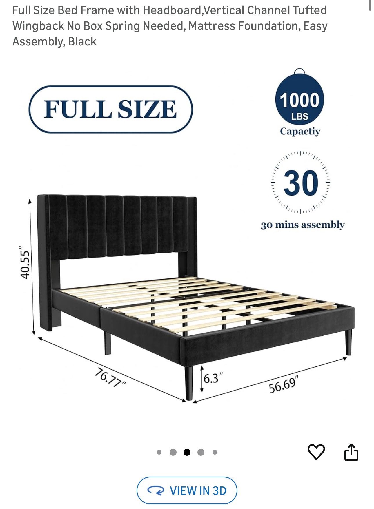 Black Bed Frame