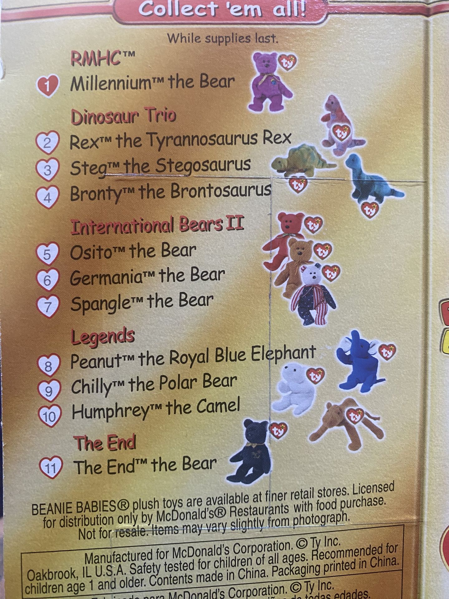 *RARE* Set Of Beanie Babies