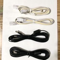 DC Power Cable Electric Female Male 3 Prongs Female Electrical Cable Adapter