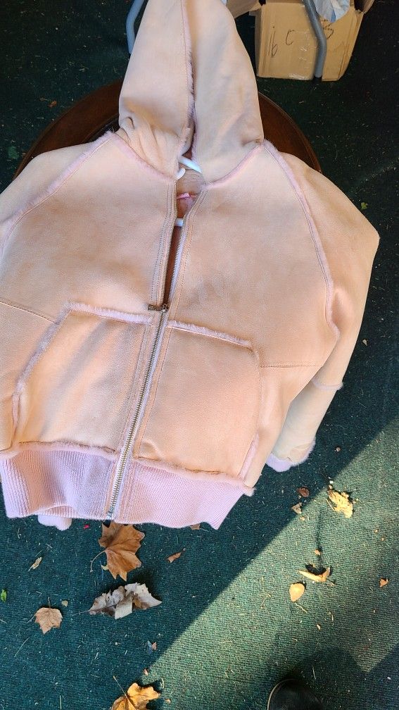 Women's Pink Ugg Winter Jacket Size L
