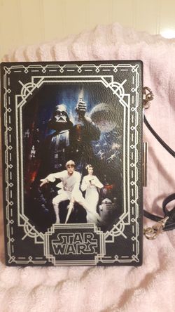 Vintage Black Star Wars Purse With Detailed Art