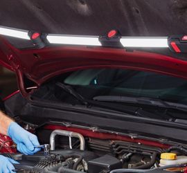 Car Underhood Light Foldable Hood Light 1500 Lumen MECHANICS LIGHT Rechargeable Battery