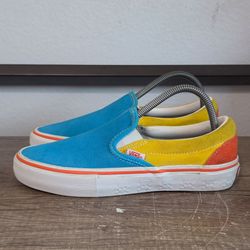 Vans x The Simpsons Slip-On Pro Bart Men's Skate Shoes Size 6.5