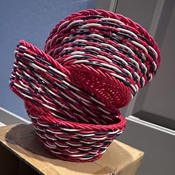 LocknLock Set of 3 Dishwasher-Safe Oval Baskets