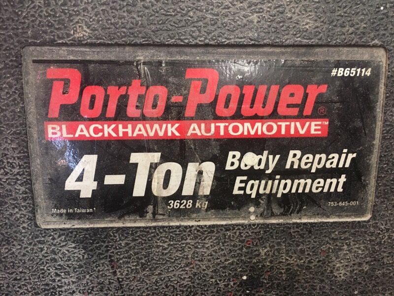 Porto-Power BLACKHAWK AUTOMOTIVE Body 4-Ton Repair Equipment