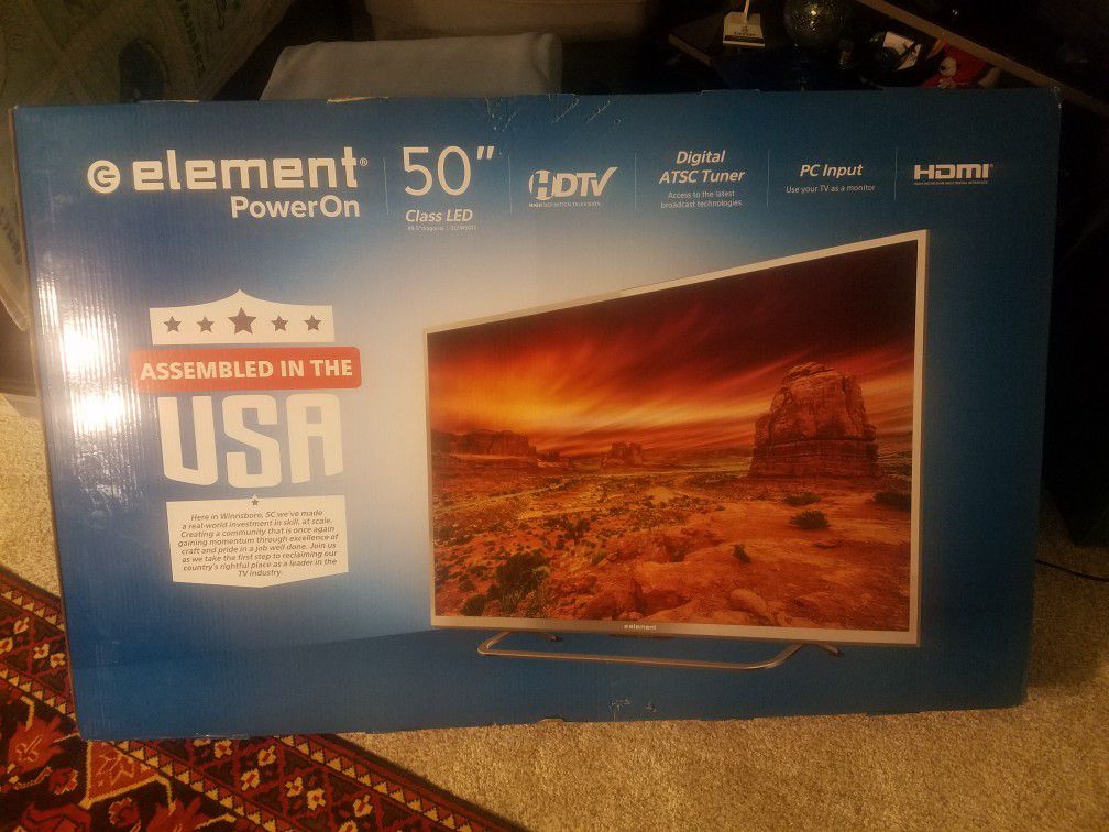 50 inch element HD TV