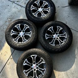 GMC Sierra 1500 18” Denali AT4 Gunmetal Tires Wheels Rims Rines 