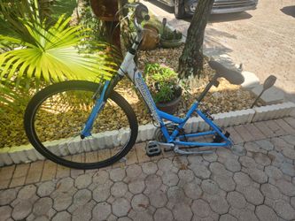 Diamondback Blue Bicycle – Missing Rear Wheel