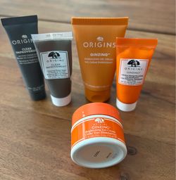 Origins assortment of skincare products,