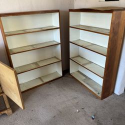Vintage stereo and shelves free