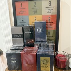 Various Armani, Dior, Chanel, Versace Fragrances