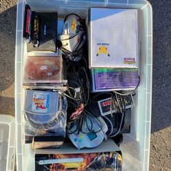 Box Of Retro Games And Consoles 