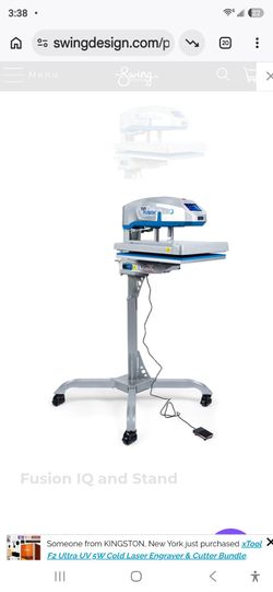 Hotronix Air Fusion with rolling stand
