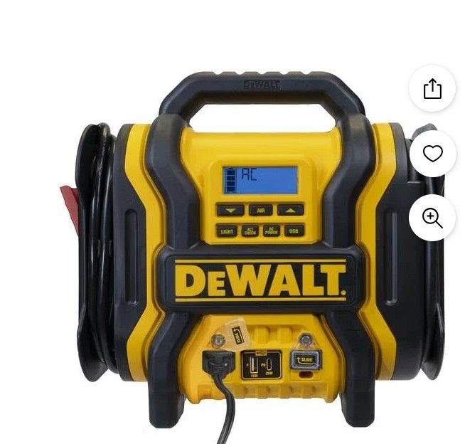 DEWALT 2000 Peak Amp Jump Starter and Professional Power Station