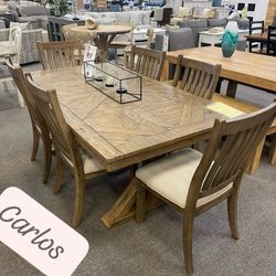 Ashley Rectangular Dining Room Set Table and 6 Chairs Grindleburg