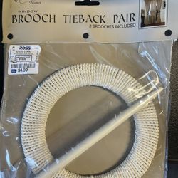 Brooch Tieback Pair