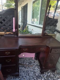 Vintage dresser  with wheels