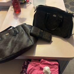 Coach Purse Dipper Bag And Wallet 