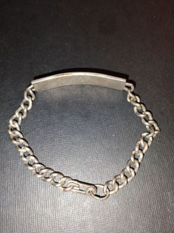 Sterling Silver ID Bracelet