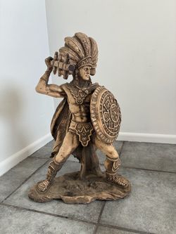 Aztec Warrior Statue