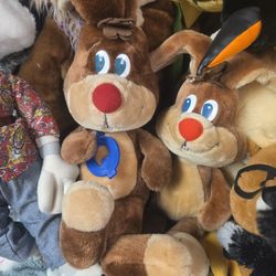 Retro nostalgia Stuffed animals.  stuffys 
$5 for most
$25 for giant
#stuffedanimals #nostalgia
