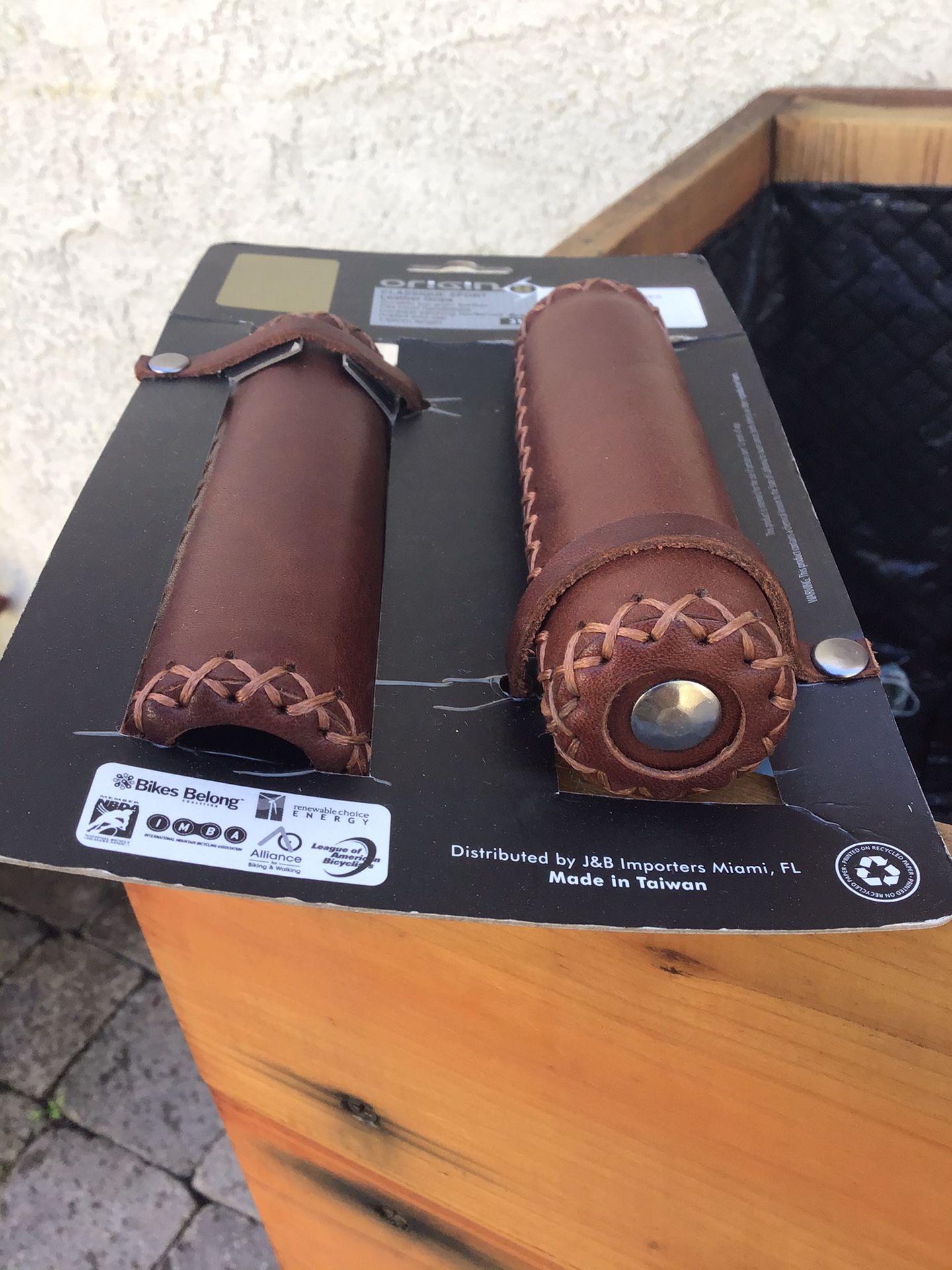 human leather Bicycle bike cruiser Grips get a grip and go rip