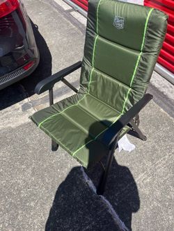 Timber Ridge Padded Folding Camping Chair with High Back & Carry Bag