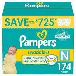Unopened Box Of NB Pampers