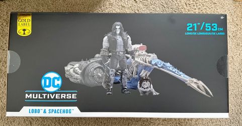 McFarlane Dc Multiverse Lobo w/ Spacehog Gold Label figure “SEALED”