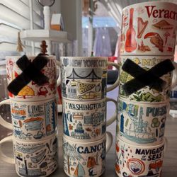 Starbucks Been There & You Are Here Mug Lot – 10 Travel City Mugs