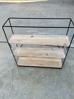 Three tier wall shelf