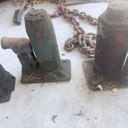 Lot of 4 Hydraulic Bottle Jacks