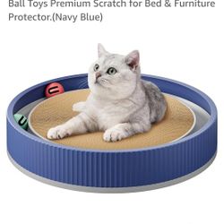 Cat Scratching Board,Large Cat Scratching Post for Indoor Cats Adults,Refills Replacement Cardboard Cat Scratcher,with Ball Toys Premium Scratch for 
