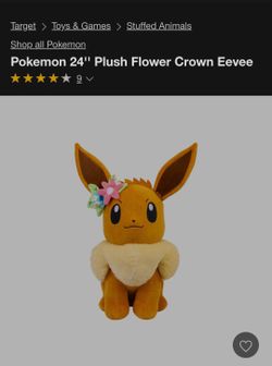 GIANT XL Eevee Pokemon Plush Jazwares 24” Plushie Flowers RARE Oversized NWOT
Pre-Owned