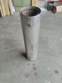 36 in.x6in. stainless steel flue pipe