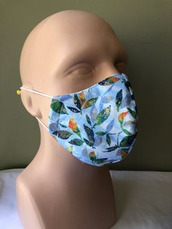 Cotton face mask with filter made in USA