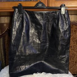 NWOT Real Leather Skirt 