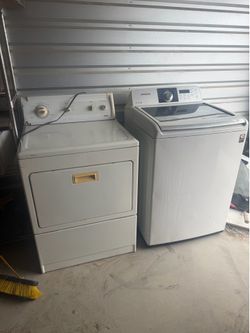 Washer and gas dryer
