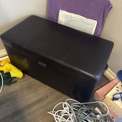 leather ottoman