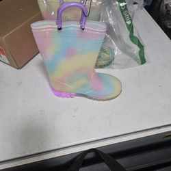 Kid Rainbow Light Up Boots