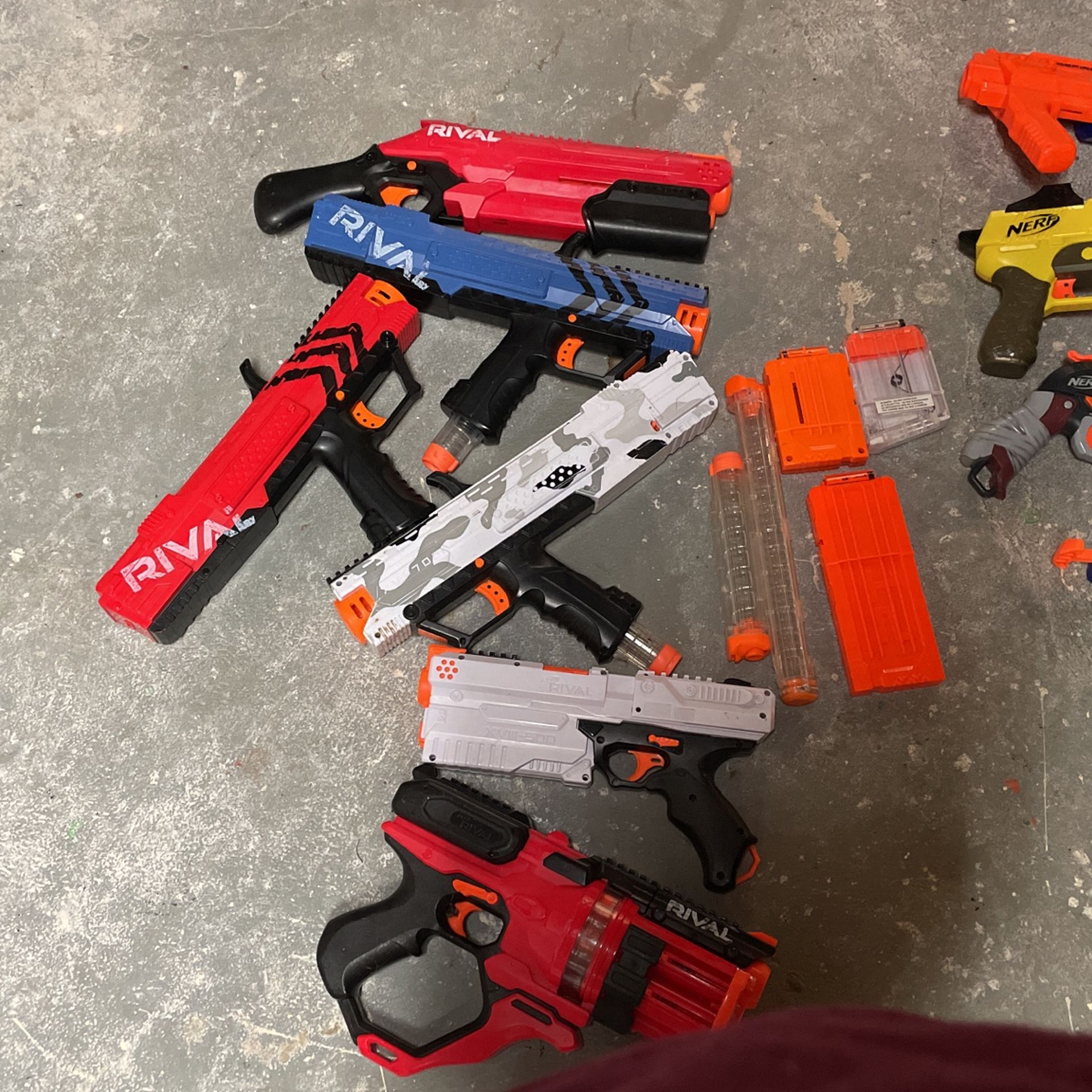 nerf guns rivals and regular guns