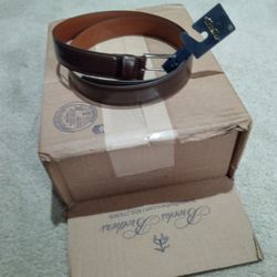 Brooks Brothers burgundy CLF dress belt 38 / mens / new / bought $98