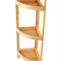 Estanteria Esquinera De Bambu, 3 Niveles. Bambu Corner SHELF 